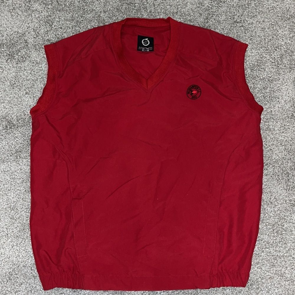 Westhampton Country Club 1890 Long Island NY private men’s Red Golf V neck vest